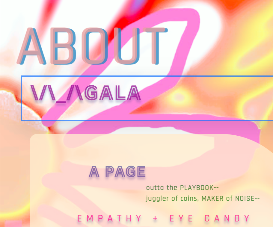 VALAGALA\/LADYBUG Website- About Page Heading